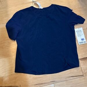 Lululemon Athletica Deep Blue Short Sleeve Top